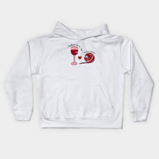 Valent-wine and Valen-twine Kids Hoodie